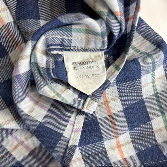 Johnnie O Mens L Plaid Long Sleeve Button Down Dress Shirt JMWL4560 Wake - Picture 7 of 9